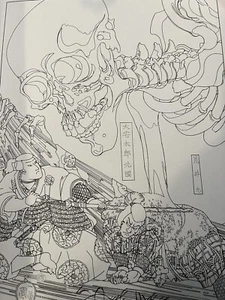 Kuniyoshi Outline Book Tattoo Art Reference Samurai Horimono Animals Koi Cats - Picture 1 of 12