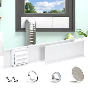 Dryer Vent Window Kit Adjustable Window Vent Kit With Outdoor Dryer Vent Cover4 - Picture 1 of 9