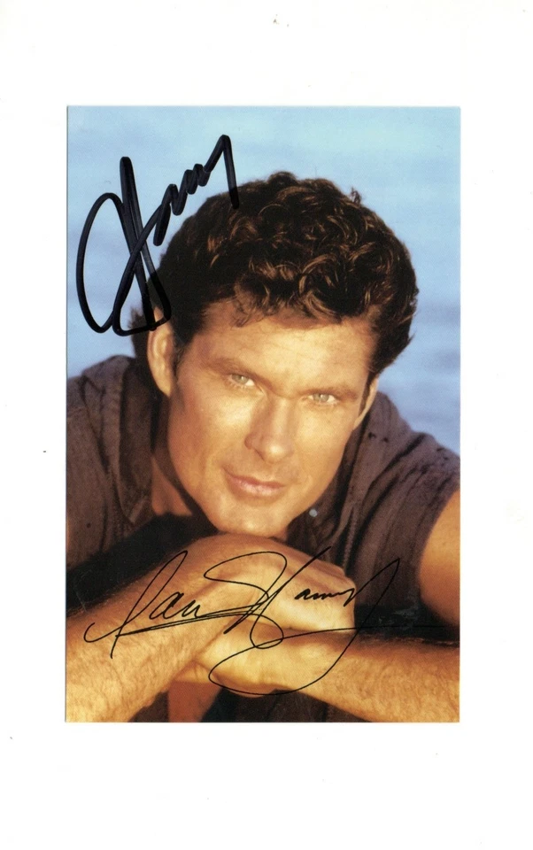 David Hasselhoff Baywatch/Knightrider signed 5x3 Col Foto handsigniert - Bild 1 von 1