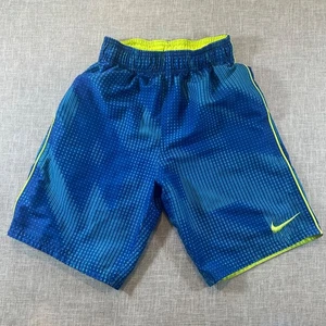 Boys Nike Blue Swim Shorts Slightly Used W/ Pockets - Picture 1 of 13