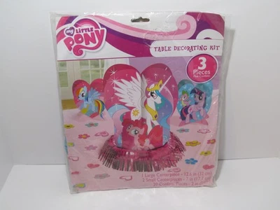 Kit de decoración de mesa Little Pony 3 piezas más confeti 285513 - NUEVO Foto 1 de 4