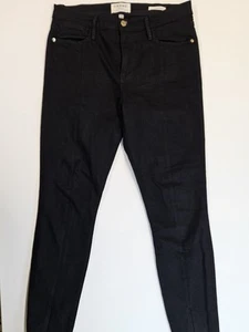 Frame Le High Skinny Stretch Jeans Womens Size 29 Black - Picture 1 of 9