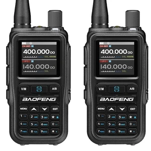 2X Baofeng UV5R Mini Walkie Talkie VHF UH USB-C NOAA Bluetooth App Program Radio - Picture 1 of 10