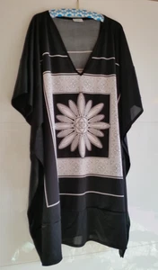 M&S Stand Kleid Beach Boho Ibiza Gr. XXL Ethno Hippie Tunika Minikleid Tuchkleid - Bild 1 von 9