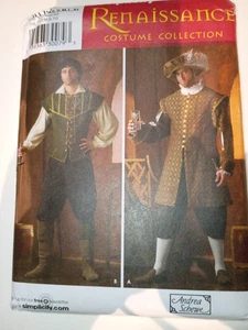 Men Renaissance Costume Pattern Medieval LARP Cosplay #4059 Andrea Schewe  XS-XL - Picture 1 of 5