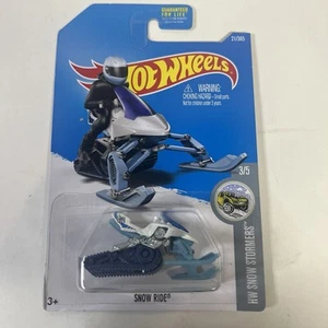 Hot Wheels HW Snow Stormers Snow Ride 3/5 BLUE WHITE Diecast 21/365 - Picture 1 of 8
