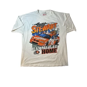 Competitors view T-shirt white size XL Tony Stewart Home Depot #20 vintage 1999 - Picture 1 of 4