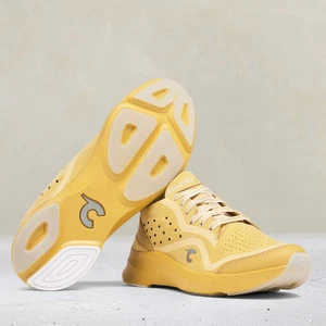 Scarpe da tennis Courser Uno donna Golden Haze mono fatte a mano italiane nuove - Foto 1 di 13