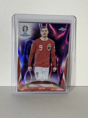 2024 Topps Chrome UEFA Euro Marcel Sabitzer Purple Refractor #100 /175 Austria - Image 1 of 2