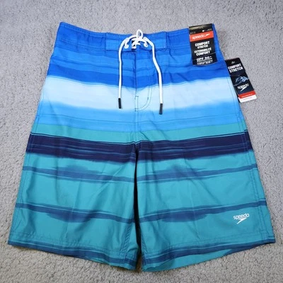 Speedo Men's Swim Trunks Blue Lemonade Board Stretch New Size Medium NWT - Image 1 of 4