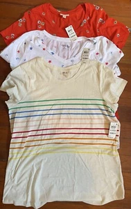 Lot Of 3 STYLE & CO Shirts (Size XL Various Styles, Top, Short Sleeve, Summer) - Picture 1 of 1