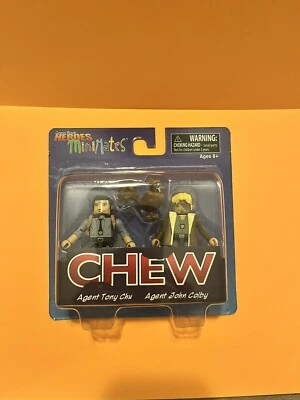 Cómic Héroes Minimates Serie 1 Masticable Agente Tony Chu y Agente John Colby Foto 1 de 4