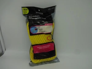 Crown Bolt 185 libras 3/8 pulgadas Cuerda trenzada hueca de polipropileno amarillo de 50 pies (ML) - Imagen 1 de 5