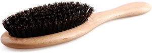 Natural Boar Bristle Hair Brush, Wooden Paddle, Detangles All Hair Types, Eco-Fr - Picture 1 of 12