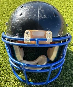 Schutt Recruit Hybrid Football Helmet - Youth Med - Black w/Blue Facemask 2016 - Picture 1 of 12
