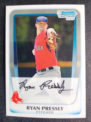 RYAN PRESSLY 2011 BOWMAN CHROME ROOKIE 1ST #BCP190 BOSTON RED SOX BASEBALL RC - Image 1 of 2