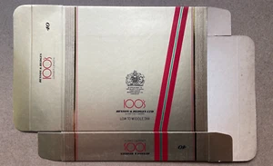 FLAT EMPTY UNUSED VINTAGE 40 CIGARETTE CARTON BENSON AND HEDGES 100 ,s - Picture 1 of 2