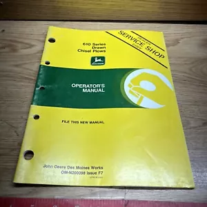John Deere 610 Drawn Chisel Plow Operators Manual OMN200098 - Picture 1 of 10