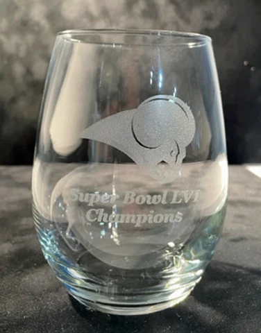 Los Angeles Rams Super Bowl LVI 20 oz stemless wine glass - optional quantity Cover