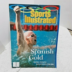 Sports Illustrated August 3 1992 Nelson Diebel USA Olympic Champion NO Label - Picture 1 of 1