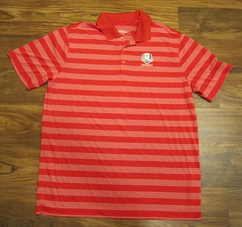 Ryder Cup 2012 Medinah Mens Short-Sleeve PoloShirt, Red, Nike, Size XL, EUC Cover