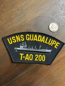 USNS GUADALUPE T-AO 200 NAVY Hat or Jacket Patch, Military Insignia - Picture 1 of 2