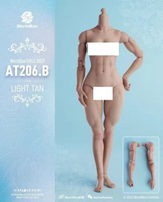 Worldbox AT206B 1/6 Scale Muscle Body Model for 12" Female Figure - Image 1 of 4
