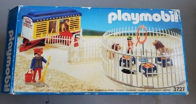 Vintage 90's 1991 Playmobil 3727 Lion Tamers Romani Circus Incomplete Set & Box  - Image 1 of 4
