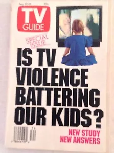 Tv Guide Magazine Violence Ruining Kids August 22-28 1992 021917RH - Picture 1 of 1