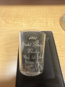 VINTAGE SHOT GLASS CHAS D MOUL YORK PA whiskey - Picture 1 of 7