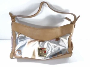 M Missoni Schultertasche Damen Satin Print Struktur Leder - Bild 1 von 12