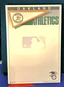 Vintage 1991 Oakland Athletics Notizblock (45 Blatt) - Bild 1 von 1