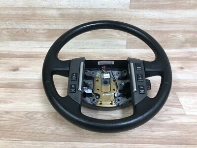 LAND ROVER LR2 OEM FRONT LEATHER STEERING WHEEL BLACK 2008-2012 - Image 1 of 4