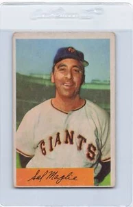 Bowman #105 1954 Sal Maglie Giants en muy buen estado/ex *1468 - Imagen 1 de 2