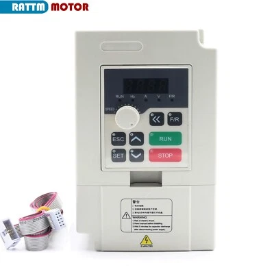 US SHIP】2.2KW VFD Drive 110V Single to 3 Phase Inverter Variable Frequency Drive - Image 1 of 4