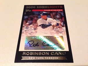 Robinson Cano 2007 Topps Update Highlights 2006Season Autograph New York Yankees - Bild 1 von 2