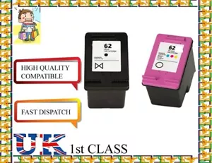 2 units of 62 BK&C High Quality Inkjet Cartridges hp printer - Picture 1 of 1