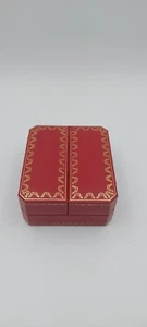 Cartier Red Box Sveglia / da TAVOLA ecrin case uhrenbox ottime condizioni☆☆☆ - Foto 1 di 12