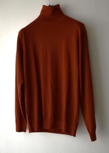 Eric Bompard Rollkragenpullover terrakotta rot ultrafein Kaschmir Größe XL 350€ - Bild 1 von 6