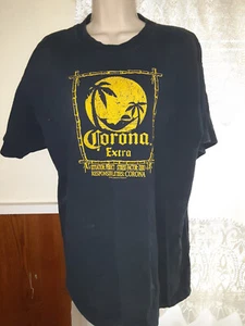 CORONA EXTRA OFFICIAL LICENSED DARK BLUE T SHIRT SITUATION: PERFECT SZ. L. - Picture 1 of 4
