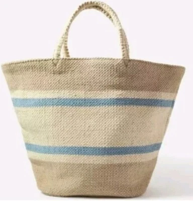 Bolso de Playa de Mano Monzón Accesorio Rayas Nuevo con Etiquetas Foto 1 de 4