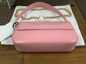 Dylan Kain The Baguette Pink Light Gold Patent Leather Bag RRP $420 Brand New T - Picture 1 of 12