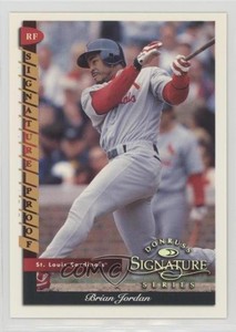 1998 Donruss Signature Series Signature Proof /150 Brian Jordan #115