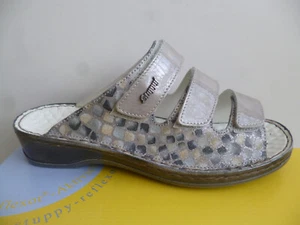 Stuppy Damen Pantolette Pantoletten Sandale Sandaletten Leder sand beige - Bild 1 von 8