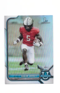 2022 Bowman University RAKIM JARRETT 1st Bowman Refractor Rookie RC Mint - Bild 1 von 2