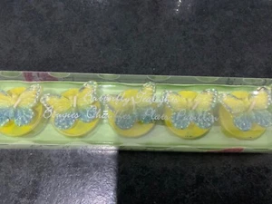 Butterfly T.lights Green and Yellow - Picture 1 of 1