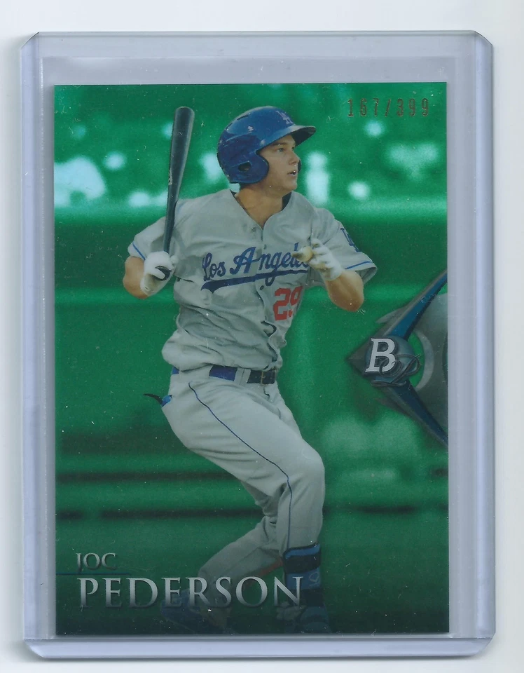 Joc Pederson 2014 Bowman Platinum GREEN Parallel Card #bpcp19 only 399 - Image 1 of 1