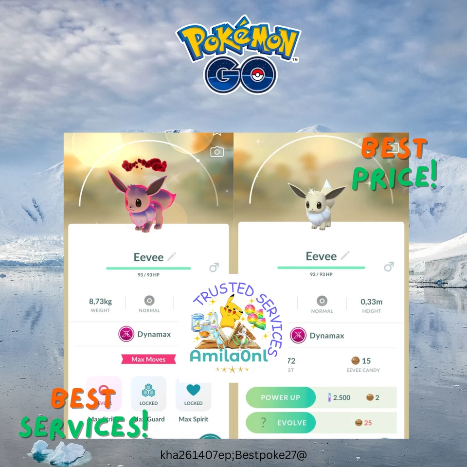 Pokémon✿Go✿Shiny Dynamax eevee✿✿Trade 20k stardust✿✿Mini PTC✿✿ - Image 1 of 1
