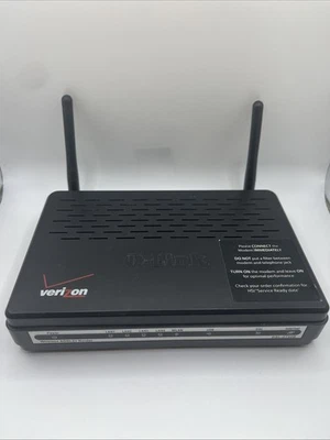 Verizon D-Link DSL-2750B  4-Port Wireless Router w/ AC Adapter - Image 1 of 4