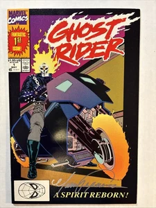 GHOST RIDER #1 🔥1st Dan Ketch 🔑 Marvel Comics Mark Texeira Autograph - Picture 1 of 9